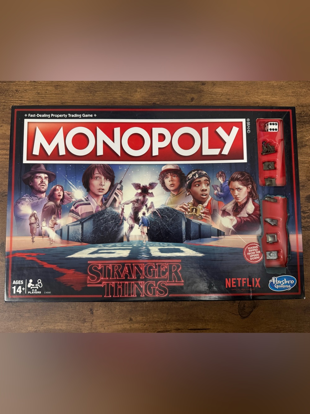 (Complete) Hasbro Monopoly Stranger Things Board Game - 2017
